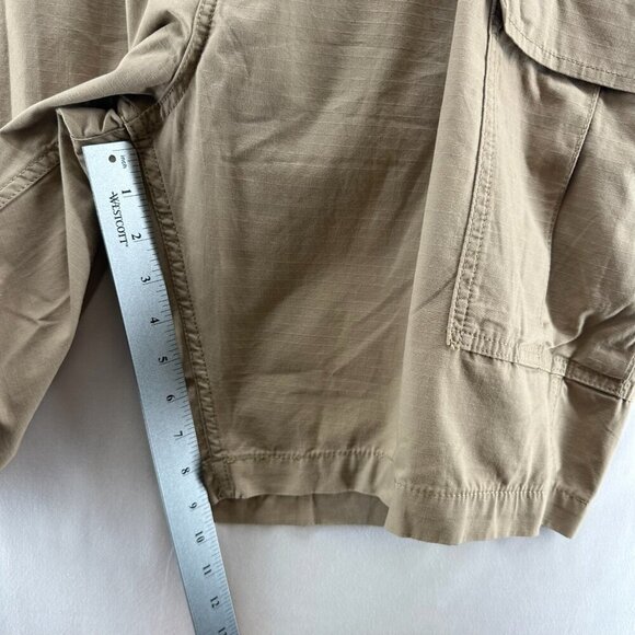 Levi's Shorts Mens Sz 42 Two Horse Brand Ripstop Cargo Outdoors Casual Tan Brown - Picture 6 of 8